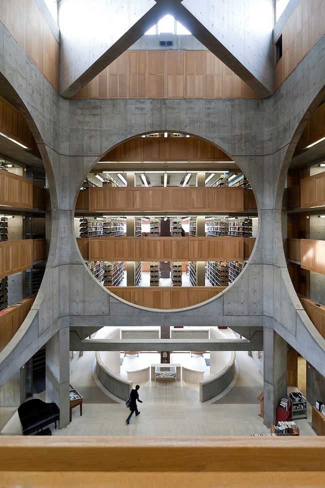 Phillips Exeter Academy Library, Exeter, New Hampshire. Louis Kahn, 1965-72. Photo: Iwan Baan