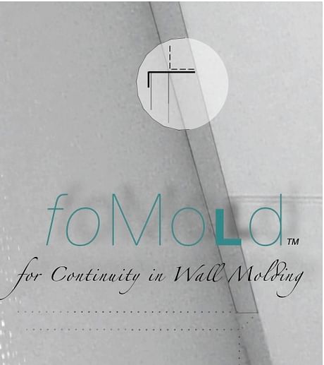 Introduced ceiling trim product, 'foMold' for office tenant acoustical ceiling perimeters, Crafted specifically for use at ceiling height partitions where the standard wall angle molding is typically absent, foMold functions as the aesthetic equivalent, providing a continuity in perimeter trim throughout the space, thus the 'faux' of foMold. See 'foMold' on Facebook.