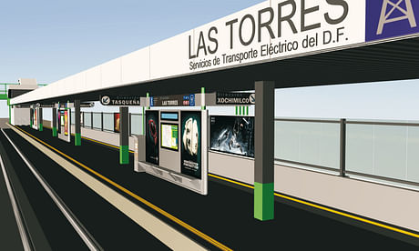 Train Bilboards for Mexico City