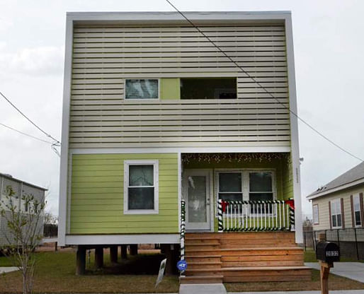 One of the Make It Right homes in New Orleans (Advocate Photo by Veronica Dominach)