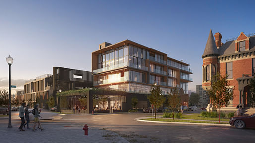 The CODA Detroit proposal is one of five winning entries. Rendering courtesy OOMBRA Architects