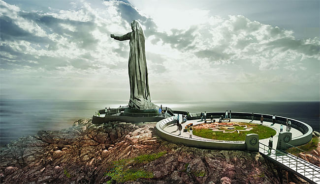 The 10-story Mother Canada statue is part of a proposed war memorial in Cape Breton Highlands national park in Nova Scotia. Not all Canadians are happy with the plans though. (Image: Never Forgotten National Memorial)