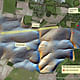 Aerial map of henges and stones (photo courtesy The Stonehenge Hidden Landscapes Project)