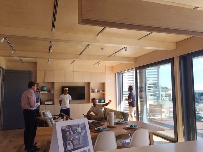 Interior of the SURE House by Stevens Institute of Technology. Photo: Justine Testado