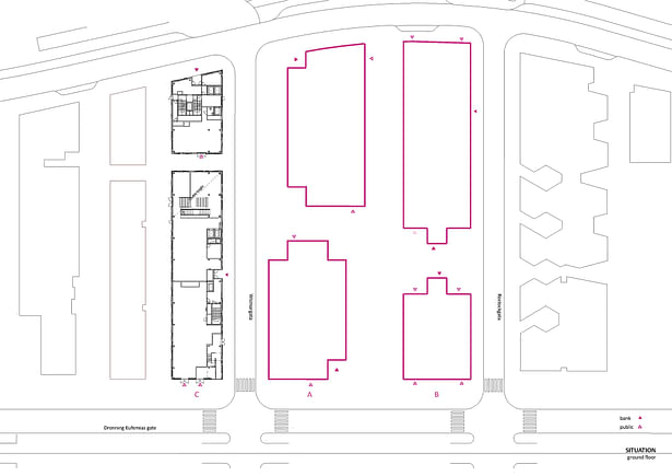 Situation/ground floor.Copyright © Dark Arkitekter