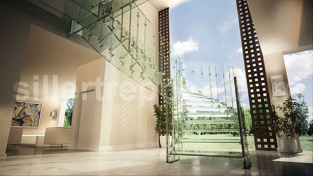 helical glass stair FLY