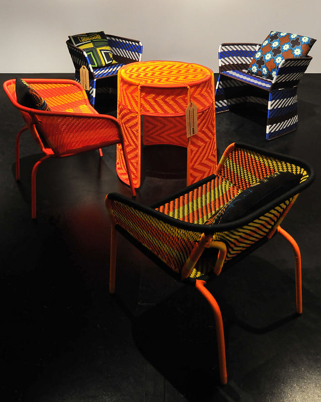 PRODUCT DESIGN - Stephen Burks: M’Afrique, Moroso showroom installation, interior design, and coordination of artists, architects, and designers for Milan Furniture Fair (2009). In collaboration with Patrizia Moroso. Photo: Yuko Torihara 