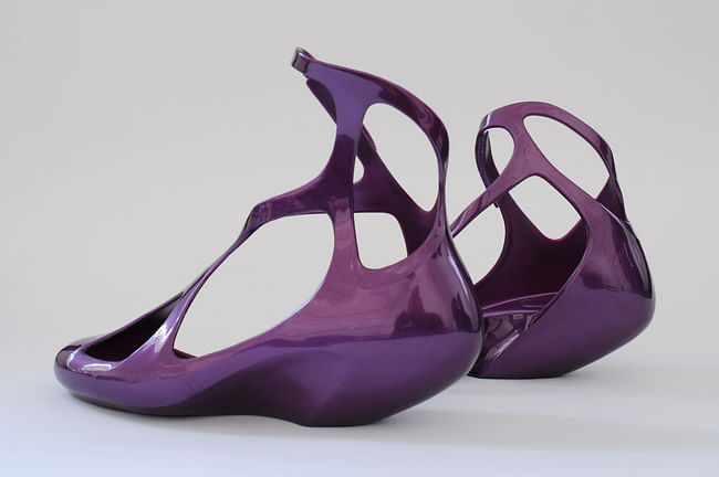 Melissa shoes designed by Hadid. Image by David Grandorge via ZHA