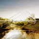 The 'O' bridge by Christ Precht of penda and Alex Daxböck - Proposal for Salford Meadows Bridge Competition.