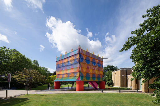 'Colour Palace' by Pricegore and Yinka Ilori was the chosen pavilion in the 2019 Dulwich Picture Gallery Design Competition. Photo: Adam Scott.