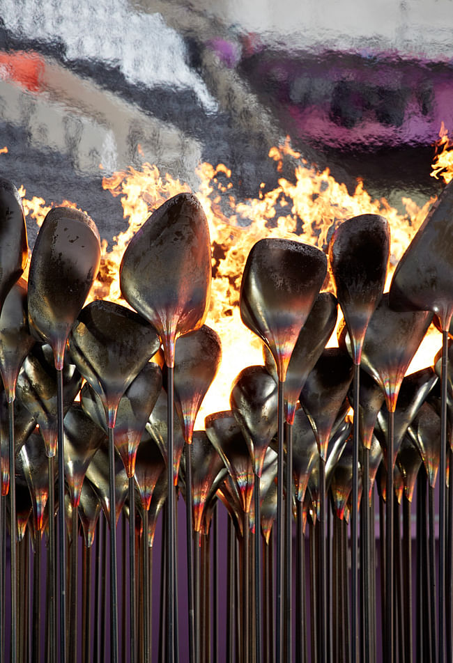 Heatherwick Studio - Olympic Cauldron, London, 2012. Photo: Edmund Sumner