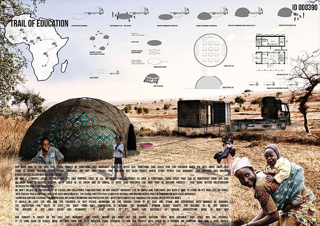 24H competition winners address educational needs in the Sub-Saharan Africa region. Pictured is the first-place proposal by Martin Herzàn, Anna Glajc of Vienna, Austria.