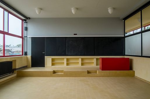 2018 WMF/Knoll Modernism Prize recipient: Agence Christiane Schmuckle-Mollard for the preservation of the Karl Marx School in Villejuif, France, designed by André Lurçat. Photo courtesy World Monuments Fund.