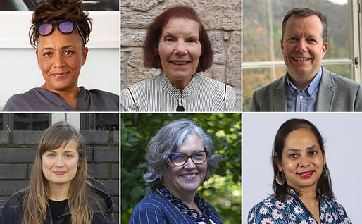 The latest Honorary Fellows of the Royal Incorporation of Architects in Scotland (clockwise, from top left): Lesley Lokko, Annie Flint, Jason Leitch, Daisy Narayanan, Ann Allen, and Christine Murray. Images courtesy RIAS.