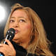 Zaha Hadid speaking at the DLD13 conference 'patterns that connect' in Munich (Photo: picture alliance/Jan Haas)
