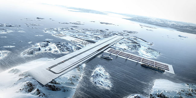 Connecting Greenland: AIR+PORT by BIG in collaboration with TENU, Julie Hardenberg and Inuk Silas Høgh (Image: BIG)