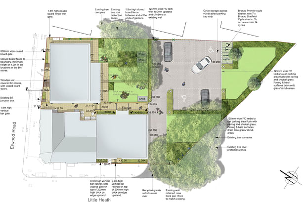 Davis Landscape Architecture - Little Heath Rendered Plan