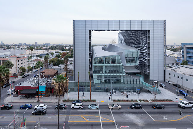 Emerson College Los Angeles by Morphosis Architects. Photo courtesy of 2015 AIA Tap Innovation Awards Program. 