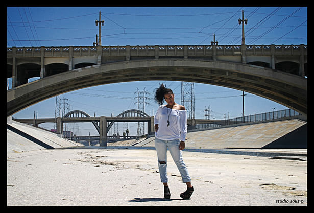 original photo: L.A. River fashion shoot