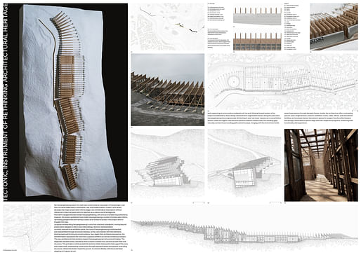 The best presentation award 2024 - Tectonic, instrument of rethinking architectural heritage by Hojoon Jang of Yonsei University (South Korea). Image courtesy Buildner