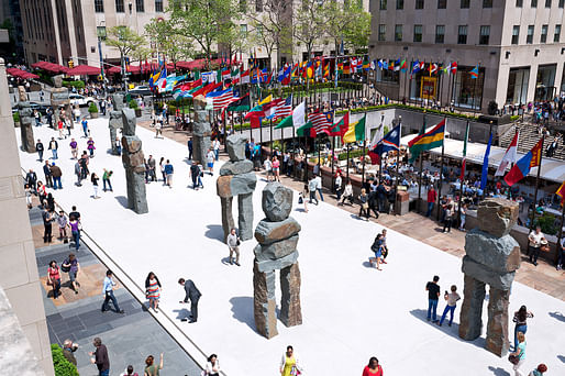 Ugo Rondinone, Human Nature, Rockefeller Center, 2013. Presented by Nespresso, Organized by Tishman Speyer and Public Art Fund. Photograph by Bart Barlow. Courtesy Public Art Fund, NY