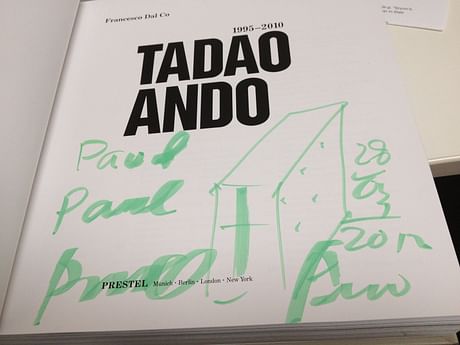 Just finished up our interview with Tadao Ando. Such a humble, thoughful man. 