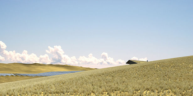 the 'overlook' situated above the solar field