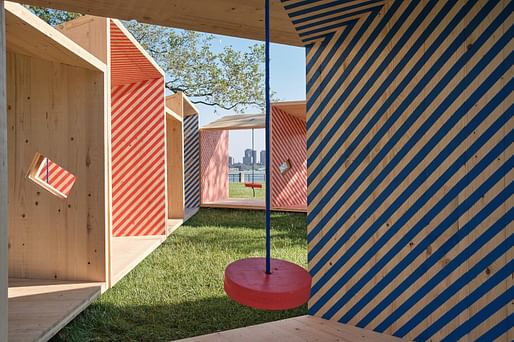 2019 City of Dreams pavilion winner: Salvage Swings, courtesy of Somewhere Studio. Photo by James Leng.