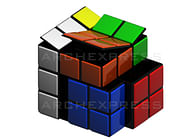 Rubik gives you the solution! Compact container for recycling or storage.