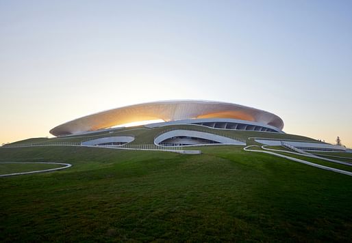 Quzhou Stadium in Quzhou, China by MAD Architects. Image credit: Aogvision/MAD Architects