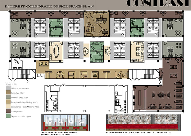 Space plan for corporate office