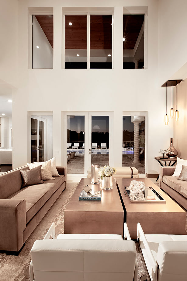 Living Room - Residential Interior Design Project in Fort Lauderdale, Florida by DKOR Interiors