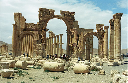 Officials confirmed the destruction of the Arch of Triumph, the central element of Palmyra's Grande Colonnade Street. (Photo: Jerzy Strzelecki; Image via Wikipedia)