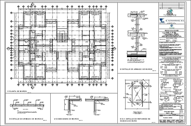 Structural wall plan