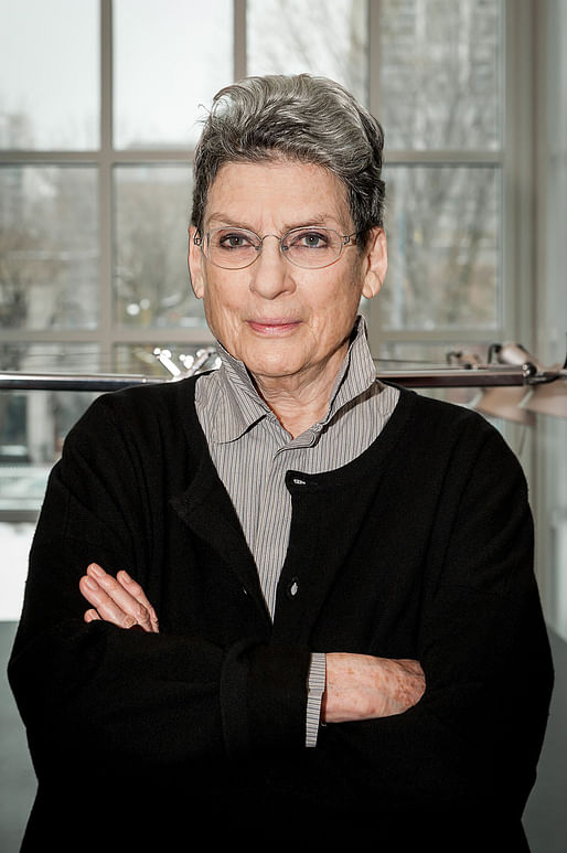 Phyllis Lambert, Founding Director Emeritus of the CCA and 2014 Laureate for the Golden Lion for Lifetime Achievement. (Photo: CNW Group/Canadian Centre for Architecture)