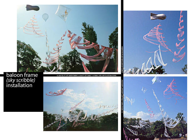 Baloon Frame installation: Sofia, Bulgaria (1993)