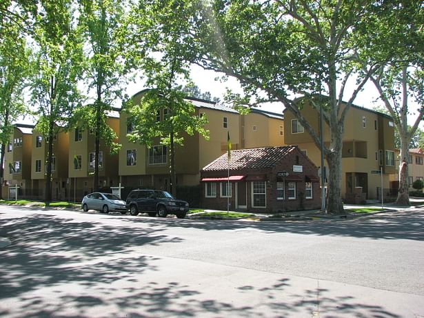 Southside Urban Villa's with Historic brick building and walls