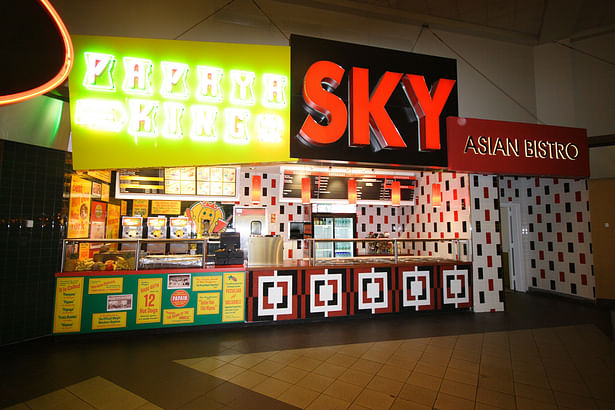 Food court In process image without the banners