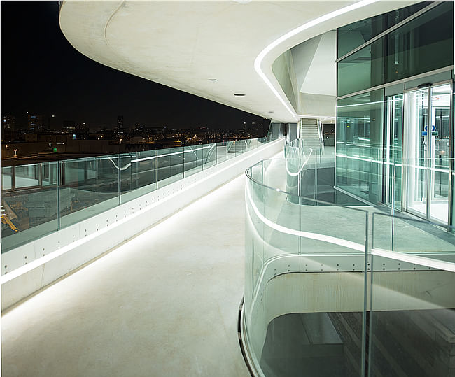 Bridge deck at night. Photo by Tim Fisher.