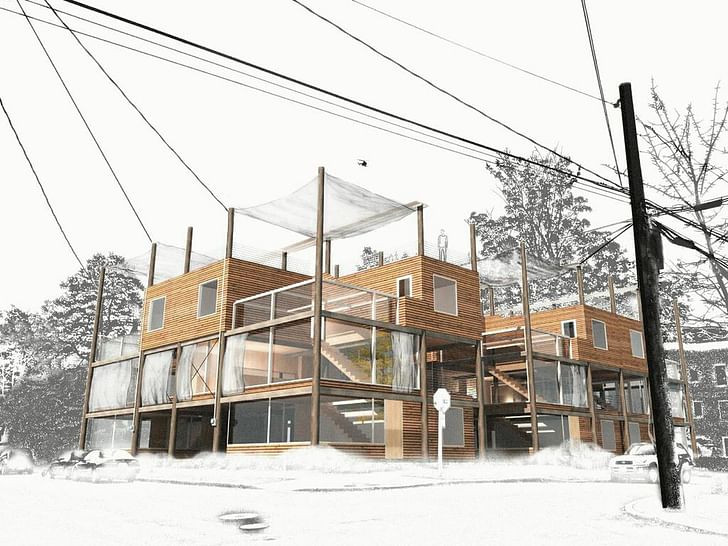 Telephone Wire Townhouse. Courtesy of PMDD.