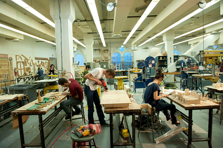 Cooper architecture students at work. Image courtesy of Cooper Union.