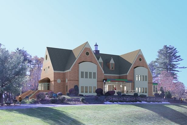 Expansion Project for Dining Hall (Revit & Photoshop)
