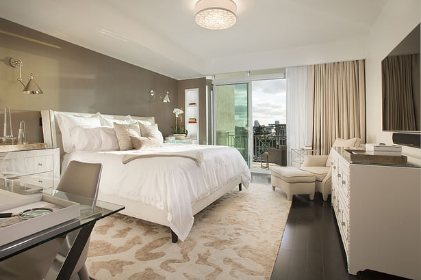 Master Bedroom - Residential Interior Design Project in Fort Lauderdale, Florida by DKOR Interiors
