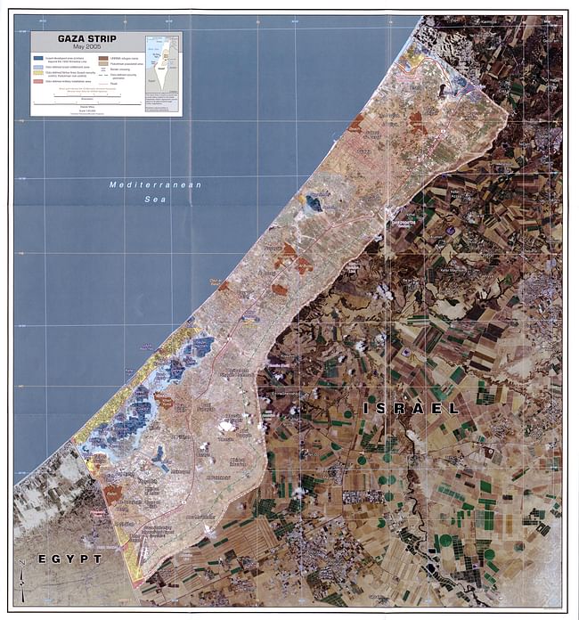 Aerial of the Gaza Strip. WikiCommons