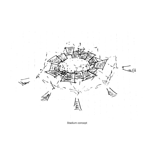 Nanodome stadium sketch