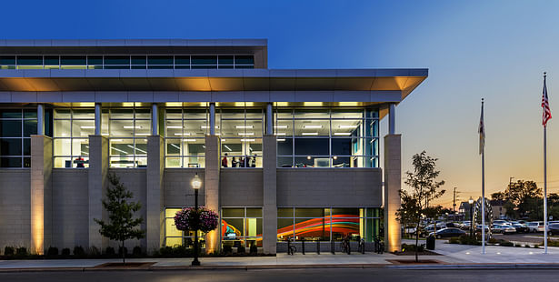 Aurora Public Library, Aurora, Illinois, Cordogan Clark & Associates Architects