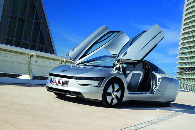 TRANSPORT: XL1 Car. Designed by Volkswagen. Image courtesy of Volkswagen.