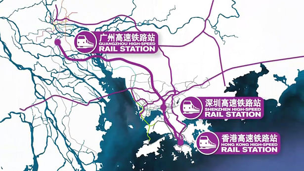 Rail connections to the Qianhai District of Shenzhen, CN.