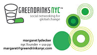 Green Drinks NYC Graphics