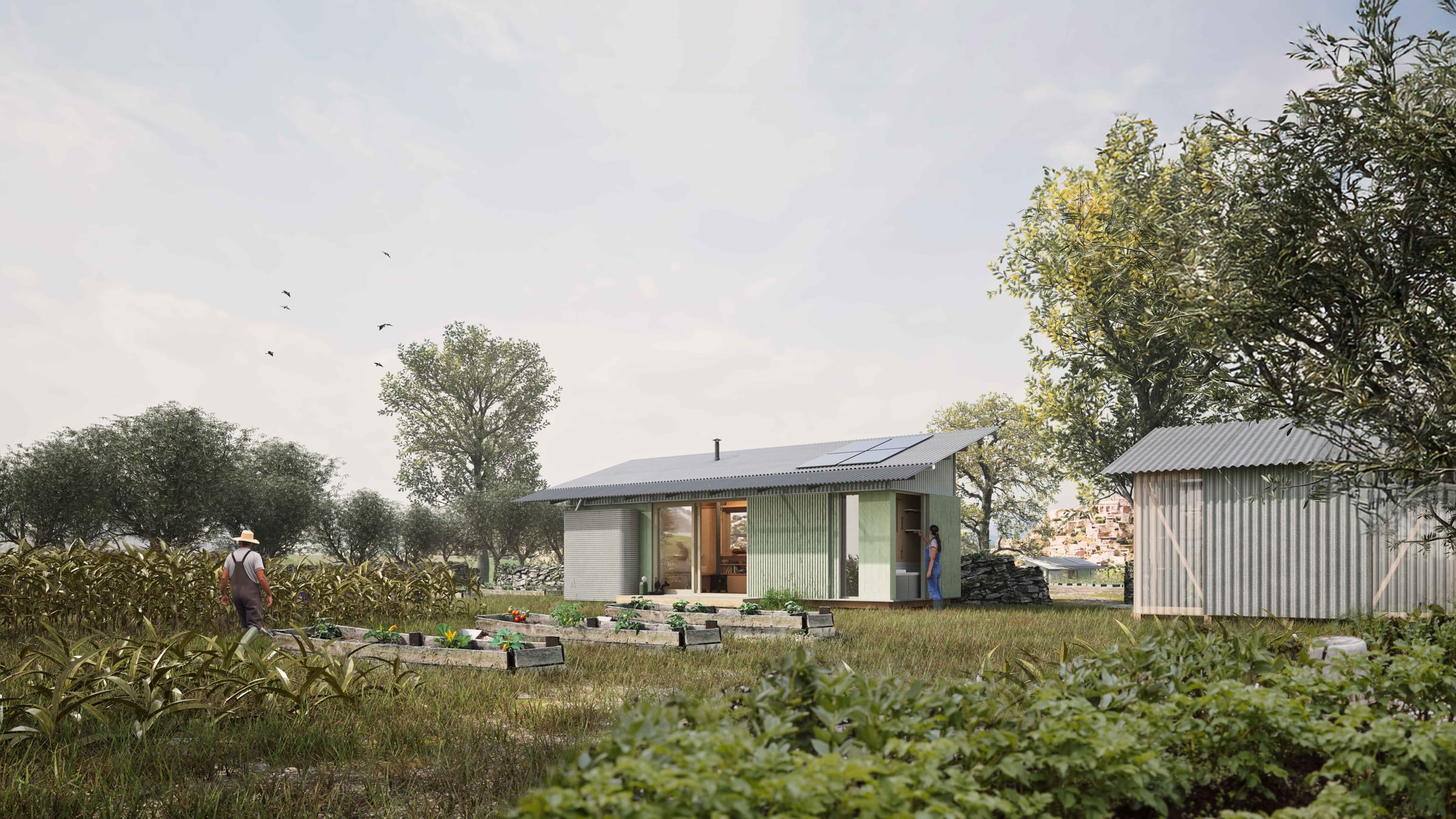 Photo inspiration: Off Grid Modular Apartment Buildings With High Ceilings Reference: Microhome Competition Winners Showcase Off Grid Modular Designs